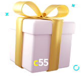 Receba seus bônus de boas-vindas no c55